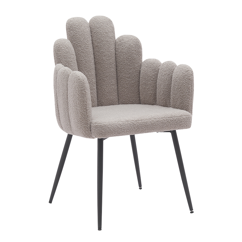 Grå sorte metalben Spisestuestole(Y-C14)