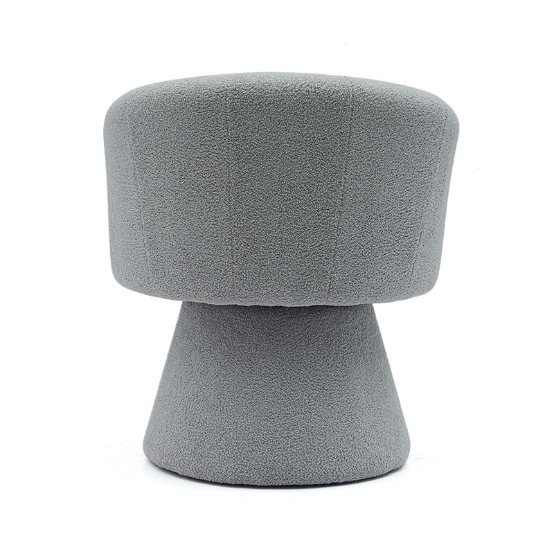 Grå indendørs fritidsstil Komfortabel tyk sædehynde Drejelig Hotel Accent Chaiselongstol Lænestol til stuen(GY-646)