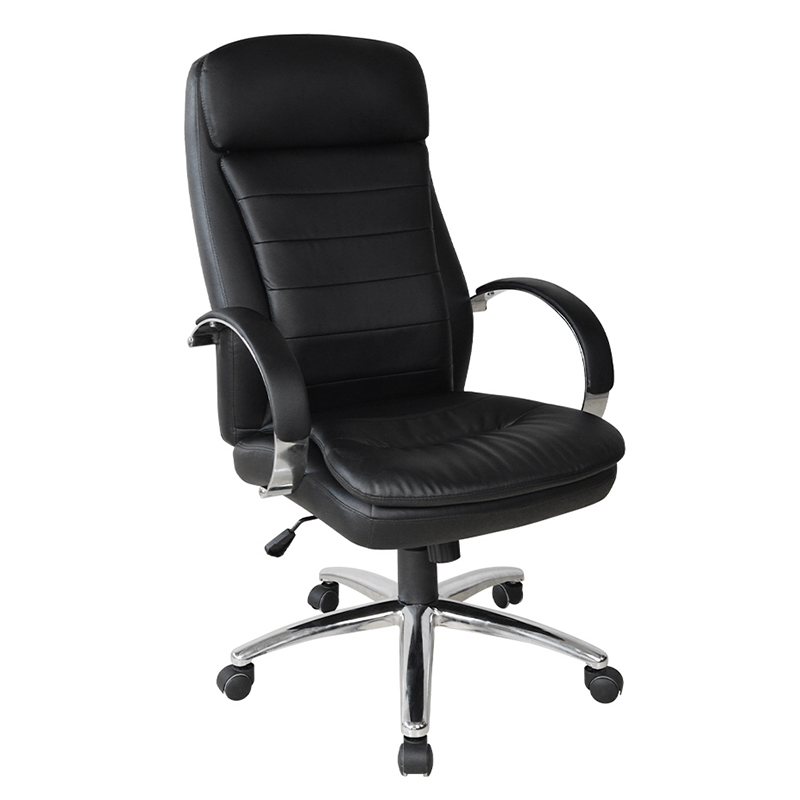 High Back Chrome Pad Armrest Executive Office Chair (Y-2820)