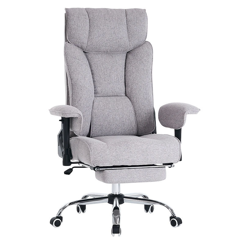 Høj ryg Ergonomisk gråt stof Maling Højdejusterbar pude Armlæn Executive Office Chair (M-6150)