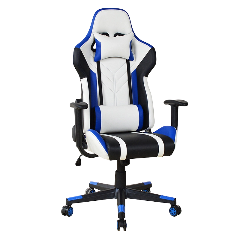 PU fast armlæn Justerbar Lift Maleri nylon Base Gaming Chair T-7110