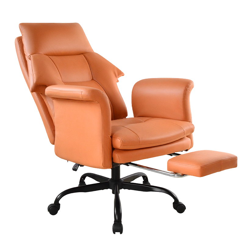 Høj ryg udadvendt pude Armlæn Boss Kontorstol med fodstøtte (M-6145)