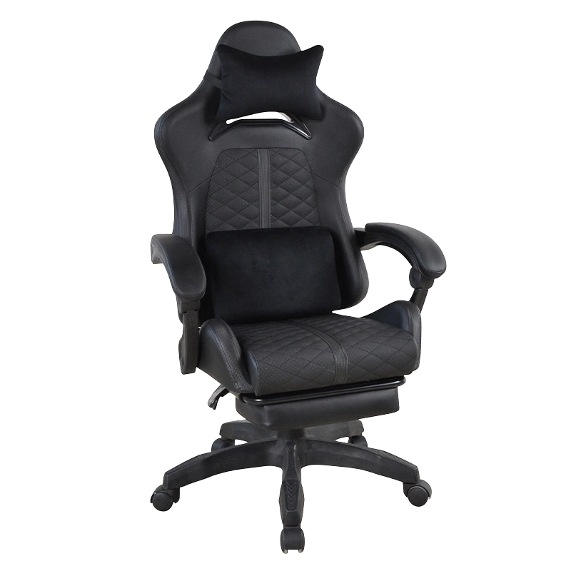 PP justerbare armlæn High Back Gamer Chair med fodstøtte (T-7137)