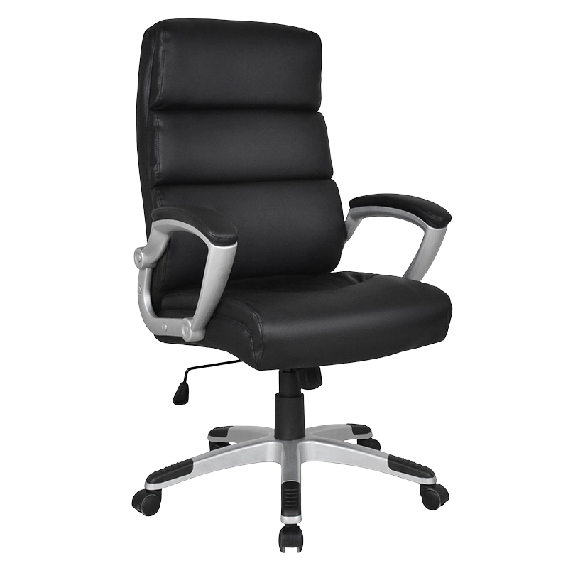 Sort høj rygmaling Polstret Armlæn Boss Kontorstol (Y-2725)