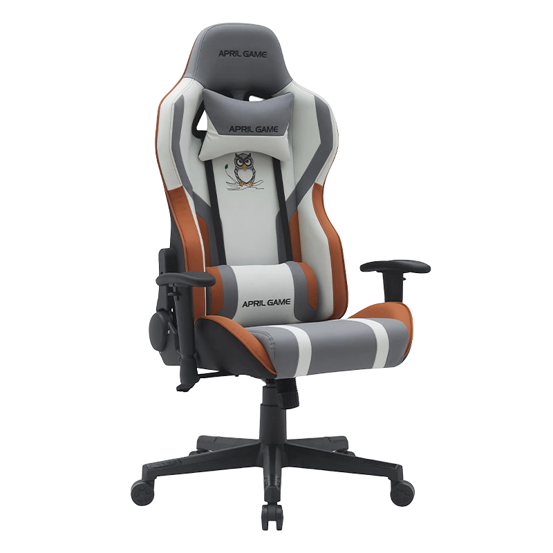 Dyredesign Høj syntetisk læder Silla Gamer Drejelig 180 graders tilbagelænet stærk ramme Racing Gamer Chair (T-7121)