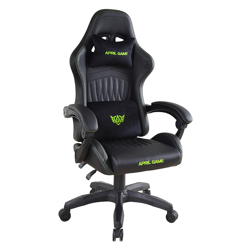 PP justerbare armlæn tilbagelænet læder spillestol (T-7130)