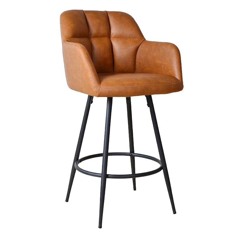 PU afføringsstol med lav ryg modhøjde (X-5117B)