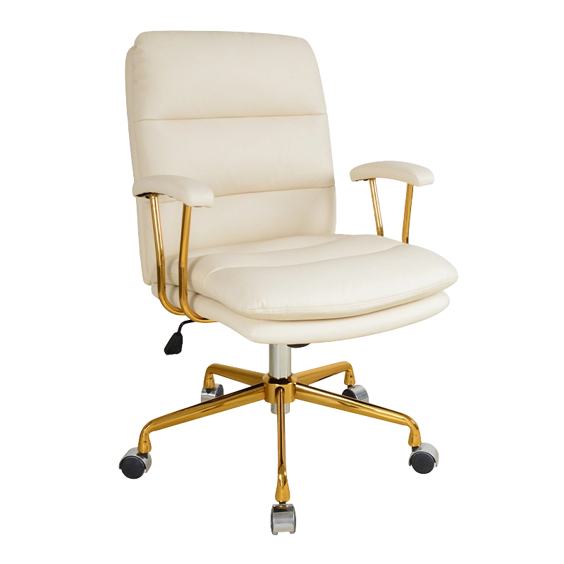 Pad Metal Armlæn Dobbeltpude Hjemmekontorstol (X-5147)